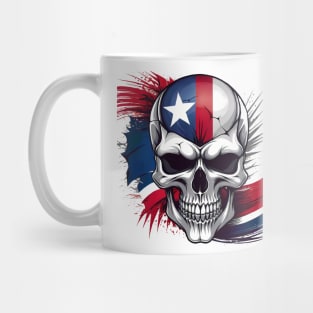 Skull with Texas Flag Mug